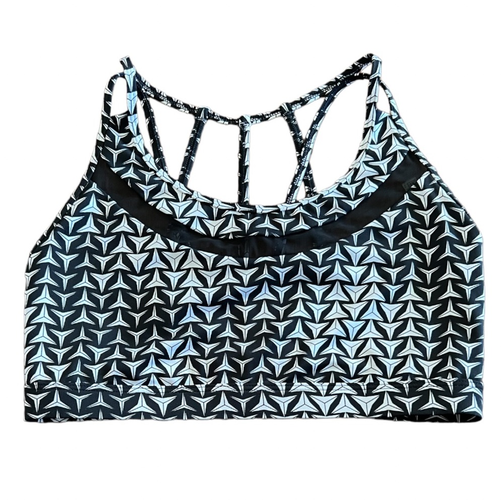 Victoria’s Secret Strappy Victoria Sport Bra Womens  Large Black White